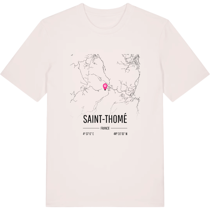 Saint-Thomé map t-shirt – t-shirt from PinShirt