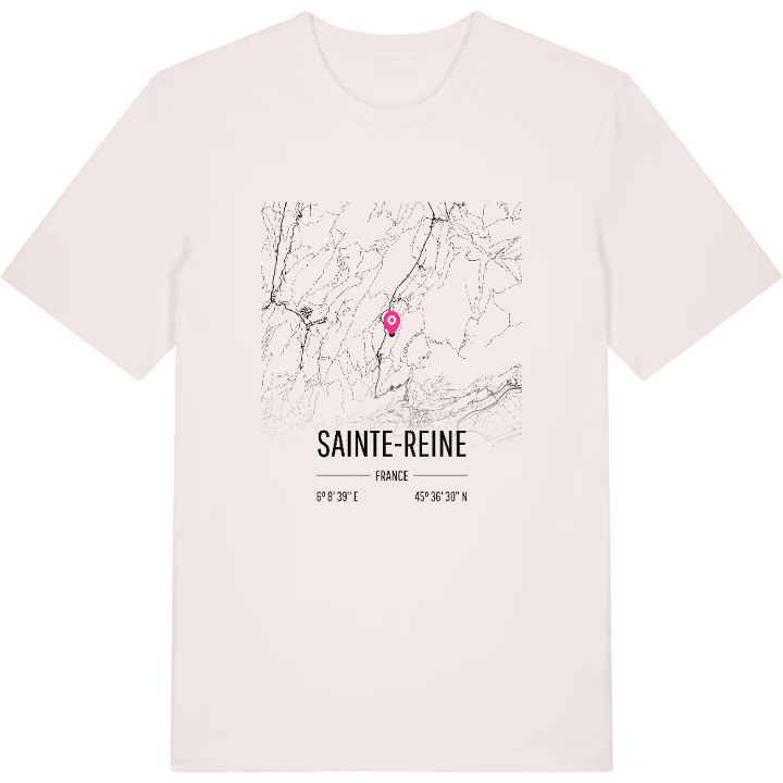 Sainte-Reine map t-shirt – t-shirt from PinShirt