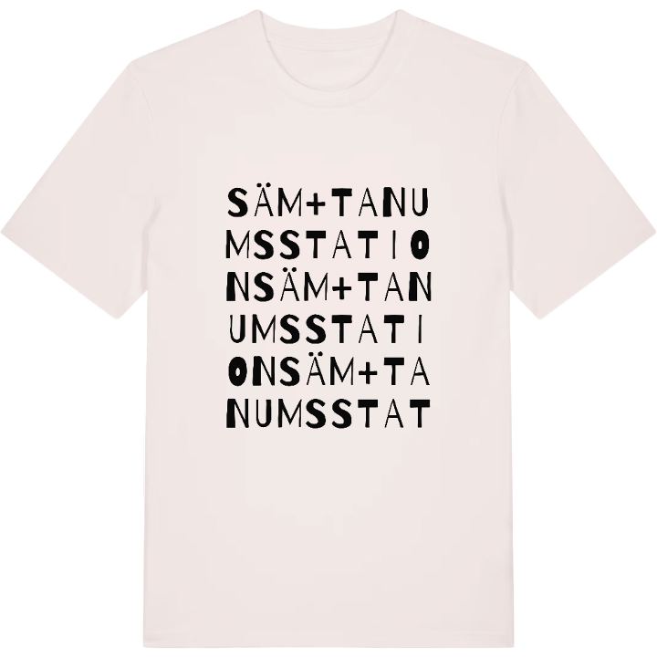 Säm + Tanums station wordplay t-shirt – t-shirt from PinShirt