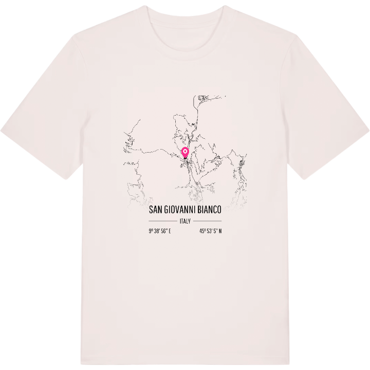 San Giovanni Bianco map t-shirt – t-shirt from PinShirt