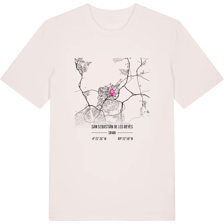 San Sebastián de los Reyes map t-shirt – t-shirt from PinShirt