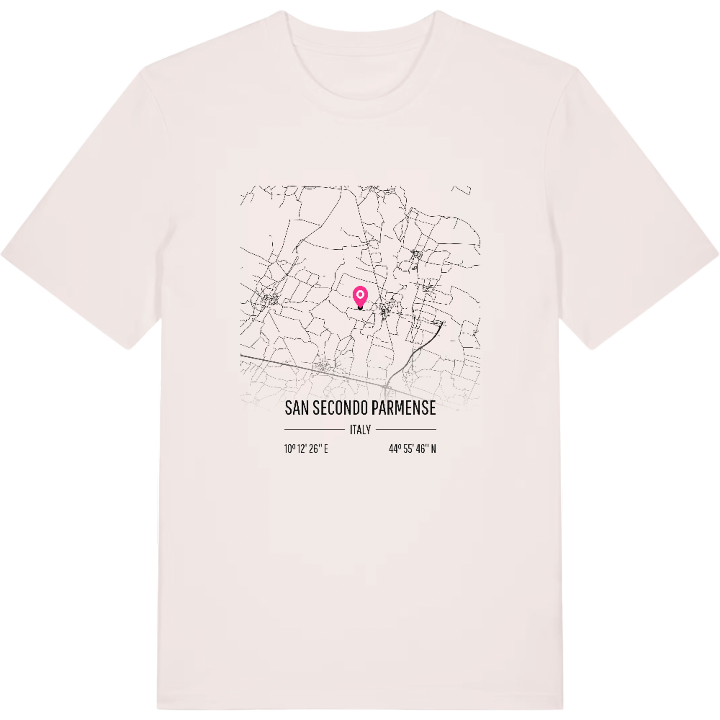 San Secondo Parmense map t-shirt – t-shirt from PinShirt