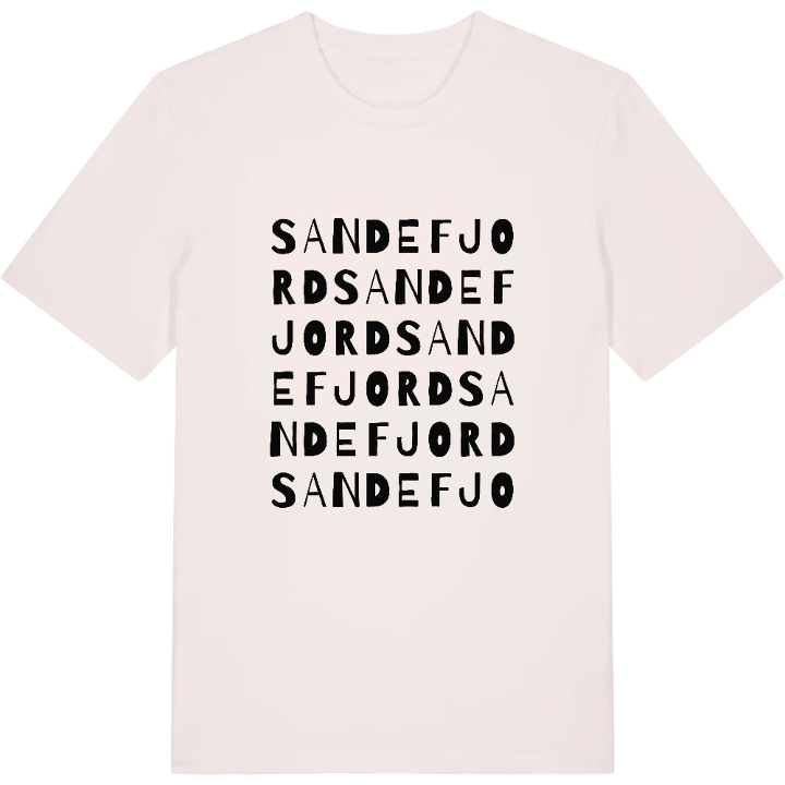 Sandefjord wordplay t-shirt – t-shirt from PinShirt