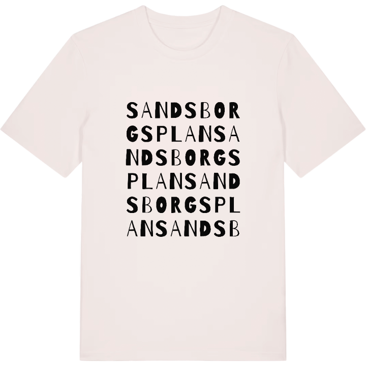 Sandsborgsplan wordplay t-shirt – t-shirt from PinShirt