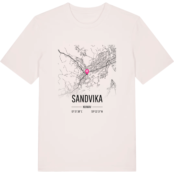 Sandvika map t-shirt – t-shirt from PinShirt