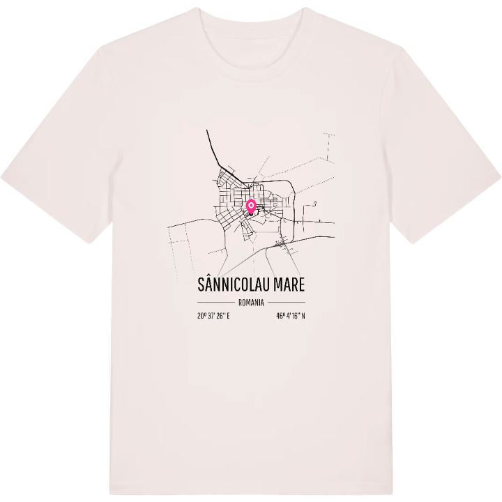 Sânnicolau Mare map t-shirt – t-shirt from PinShirt
