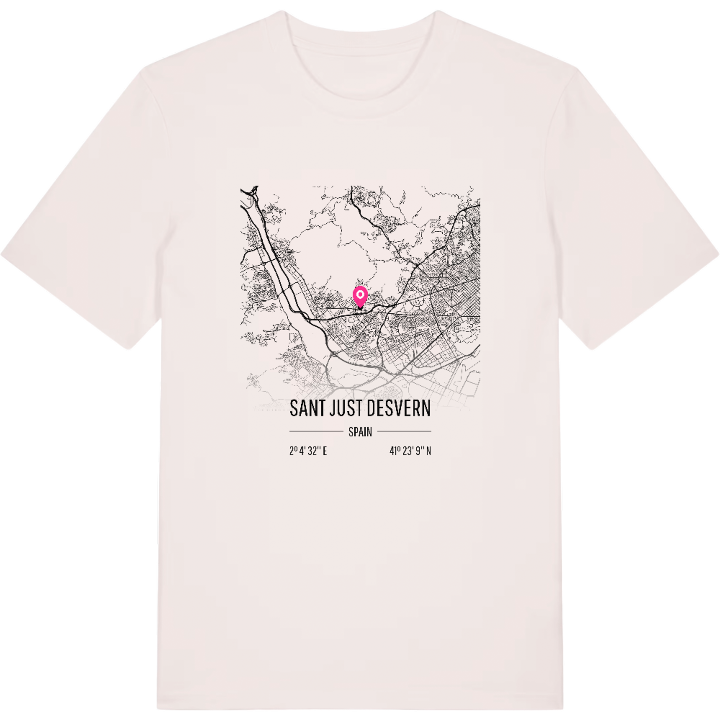 Sant Just Desvern map t-shirt – t-shirt from PinShirt