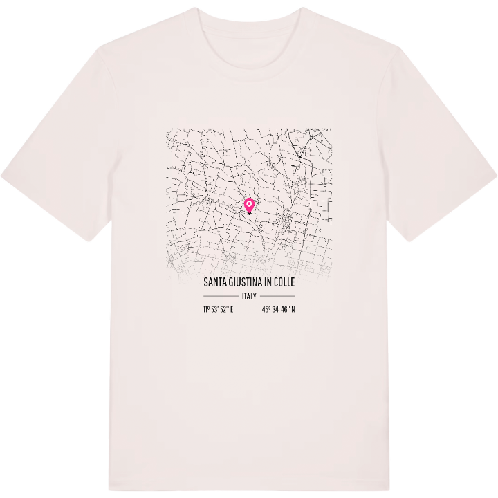 Santa Giustina in Colle map t-shirt – t-shirt from PinShirt