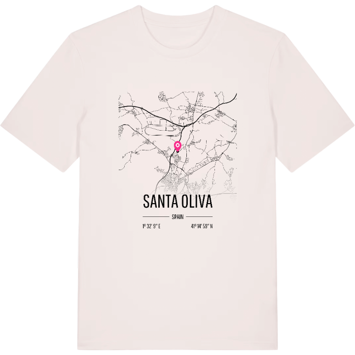 Santa Oliva map t-shirt – t-shirt from PinShirt