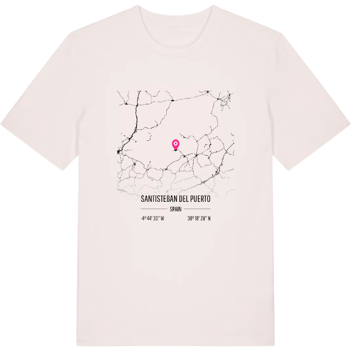 Santisteban del Puerto map t-shirt – t-shirt from PinShirt