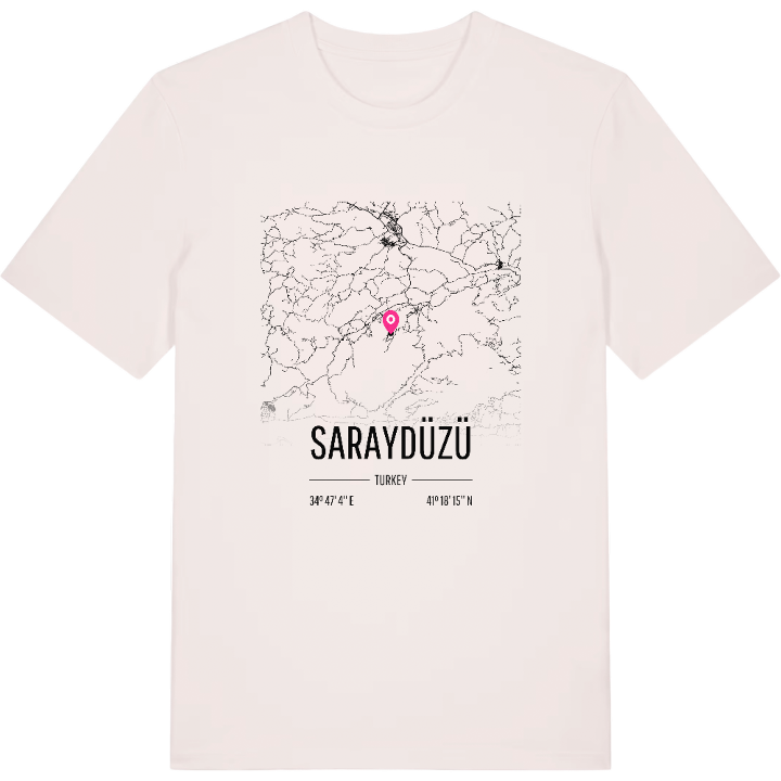 Saraydüzü map t-shirt – t-shirt from PinShirt