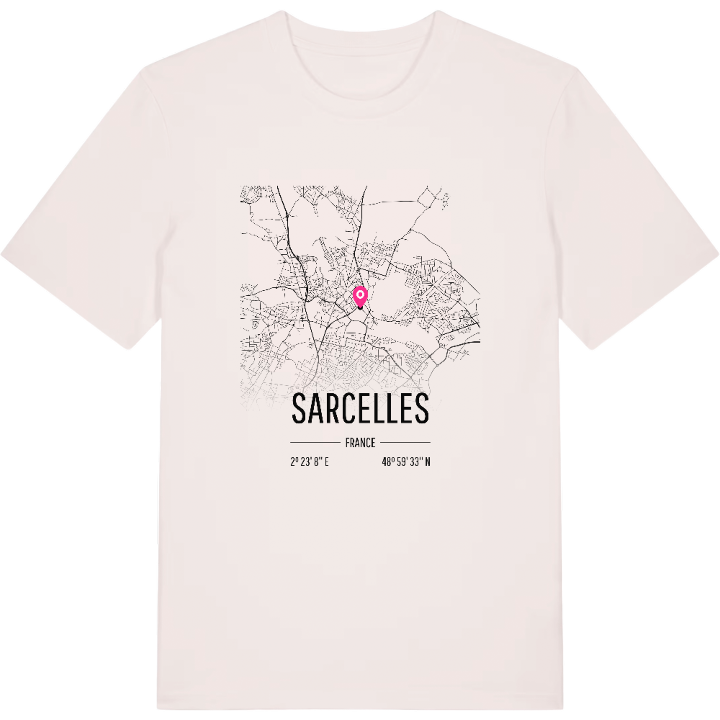 Sarcelles map t-shirt – t-shirt from PinShirt