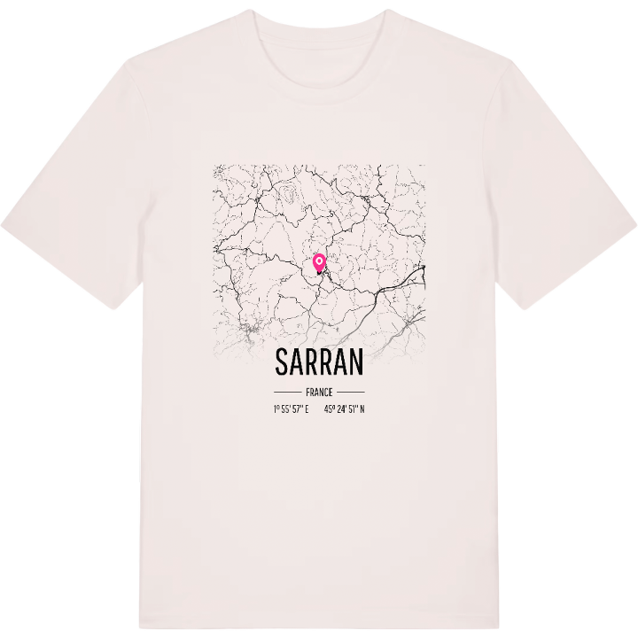 Sarran map t-shirt – t-shirt from PinShirt