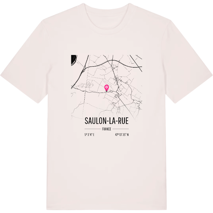 Saulon-la-Rue map t-shirt – t-shirt from PinShirt
