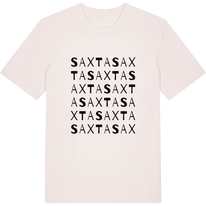 Saxta wordplay t-shirt – t-shirt from PinShirt