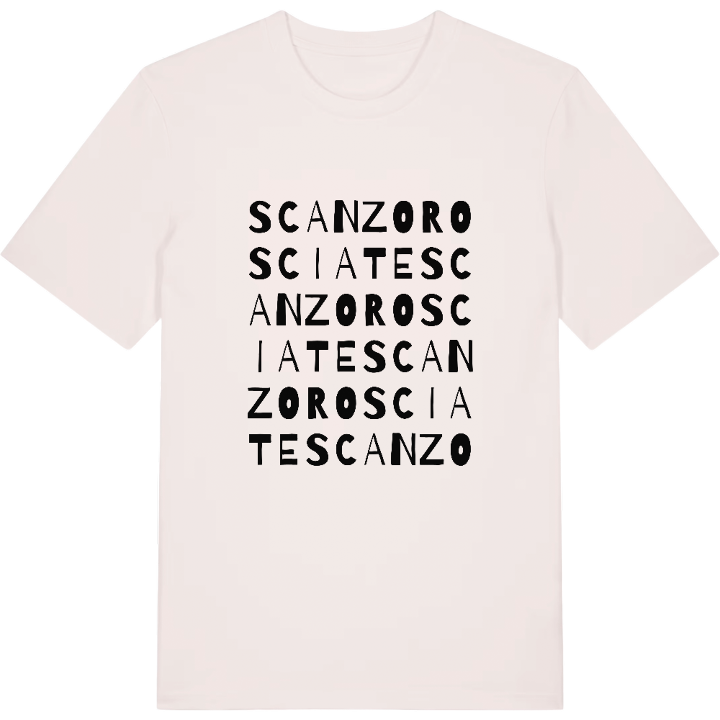 Scanzorosciate wordplay t-shirt – t-shirt from PinShirt