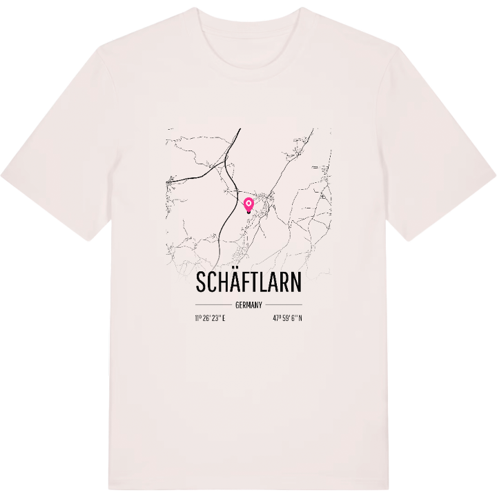 Schäftlarn map t-shirt – t-shirt from PinShirt