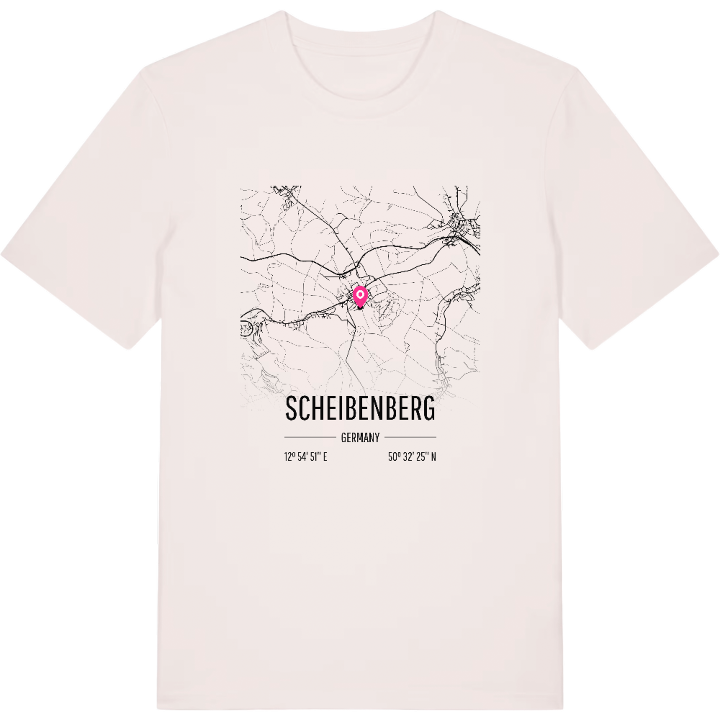 Scheibenberg map t-shirt – t-shirt from PinShirt