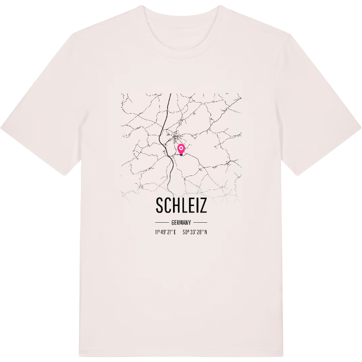 Schleiz map t-shirt – t-shirt from PinShirt
