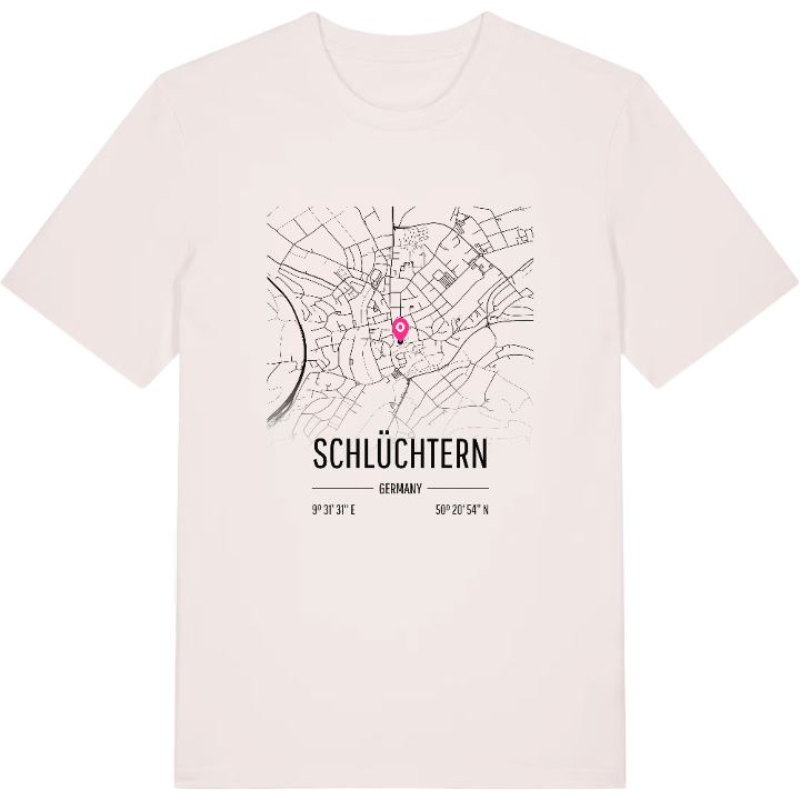 Schlüchtern map t-shirt – t-shirt from PinShirt