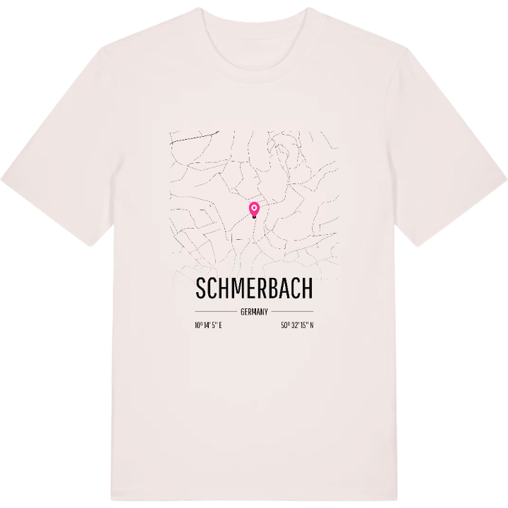 Schmerbach map t-shirt – t-shirt from PinShirt