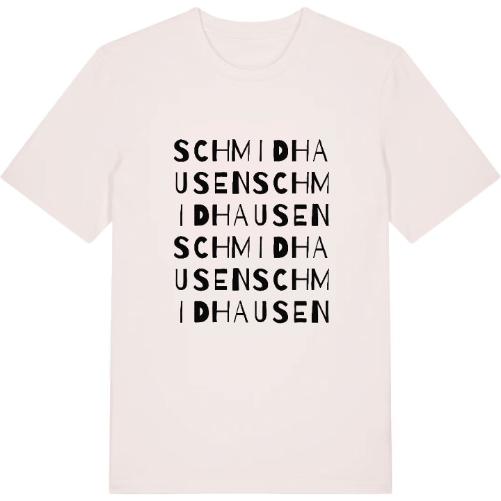 Schmidhausen wordplay t-shirt – t-shirt from PinShirt