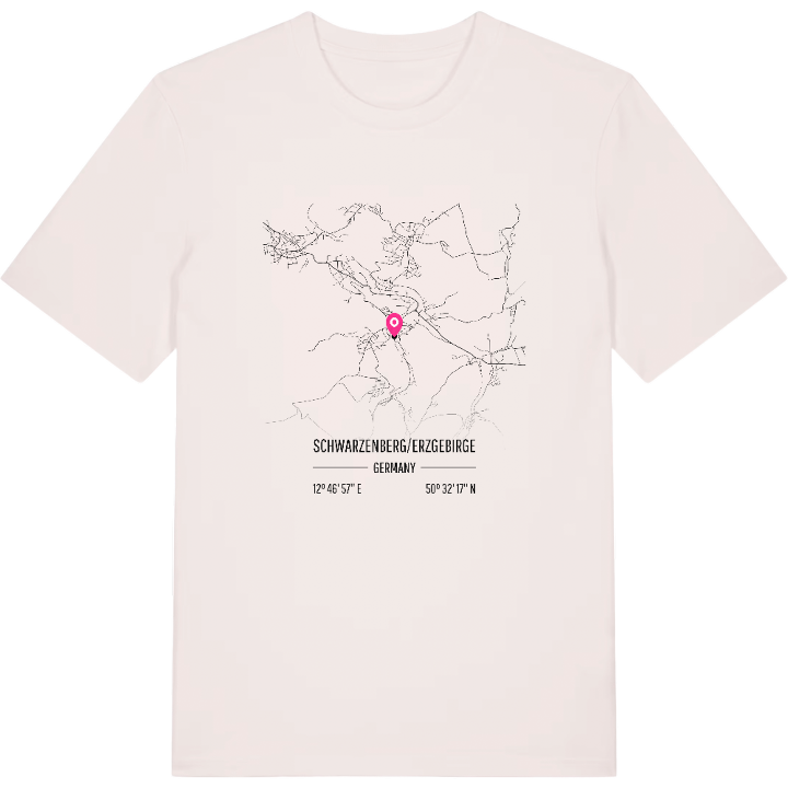 Schwarzenberg/Erzgebirge map t-shirt – t-shirt from PinShirt