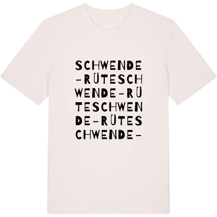 Schwende-Rüte wordplay t-shirt – t-shirt from PinShirt