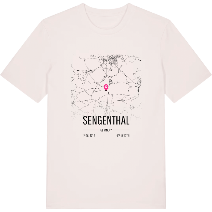 Sengenthal map t-shirt – t-shirt from PinShirt