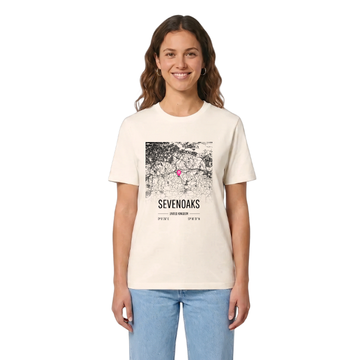 Sevenoaks map t-shirt – t-shirt from PinShirt