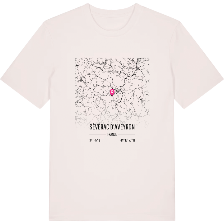 Sévérac d'Aveyron map t-shirt – t-shirt from PinShirt