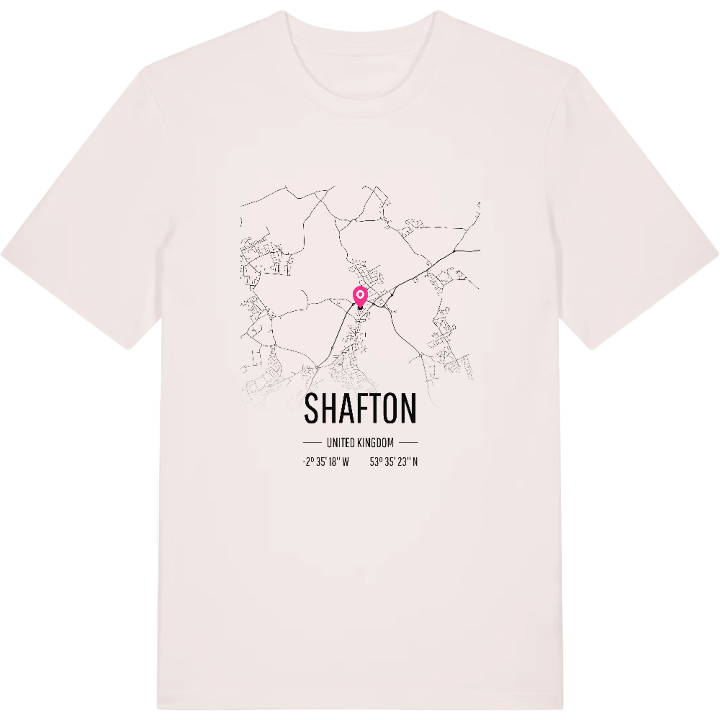 Shafton map t-shirt – t-shirt from PinShirt