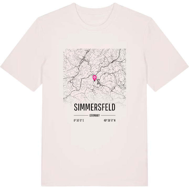 Simmersfeld map t-shirt – t-shirt from PinShirt
