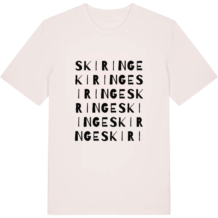 Skiringe wordplay t-shirt – t-shirt from PinShirt