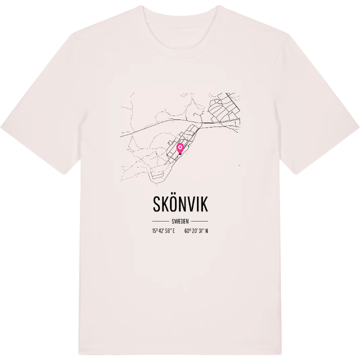Skönvik map t-shirt – t-shirt from PinShirt