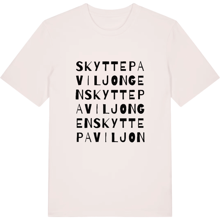 Skyttepaviljongen wordplay t-shirt – t-shirt from PinShirt