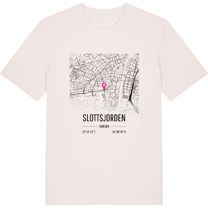 Slottsjorden map t-shirt – t-shirt from PinShirt