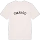 Småröd böjd t-shirt