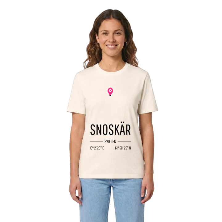 Snoskär map t-shirt – t-shirt from PinShirt