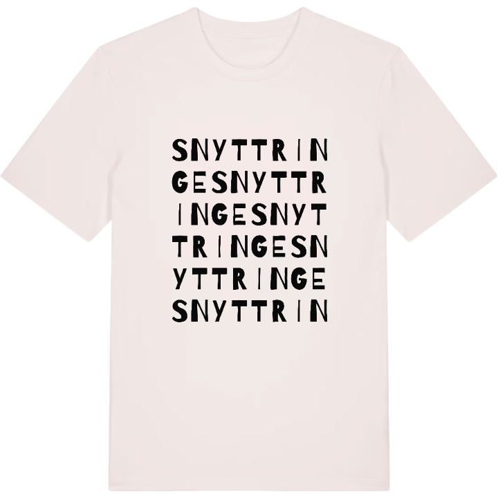 Snyttringe wordplay t-shirt – t-shirt from PinShirt