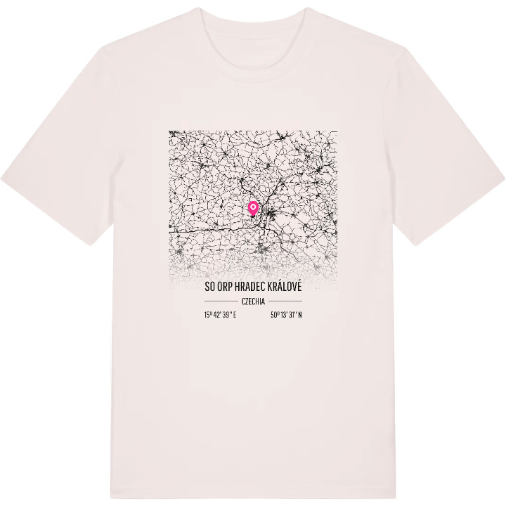 SO ORP Hradec Králové map t-shirt – t-shirt from PinShirt