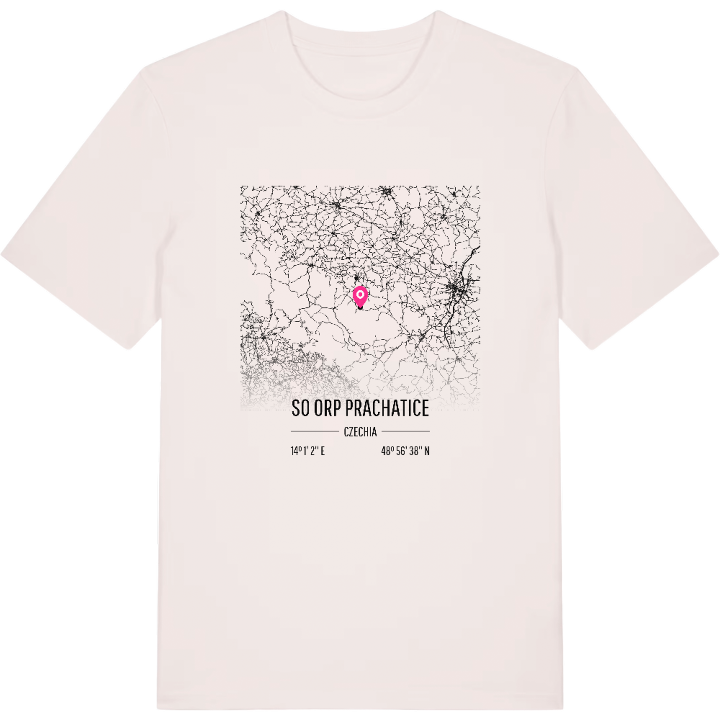 SO ORP Prachatice map t-shirt – t-shirt from PinShirt
