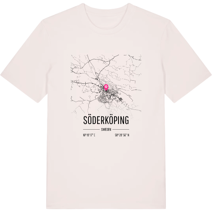 Söderköping map t-shirt – t-shirt from PinShirt