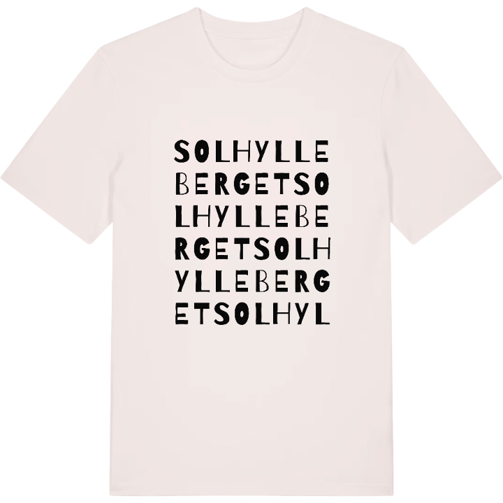 Solhylleberget wordplay t-shirt – t-shirt from PinShirt