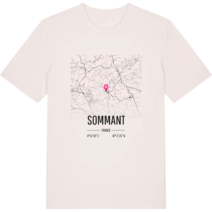 Sommant map t-shirt – t-shirt from PinShirt