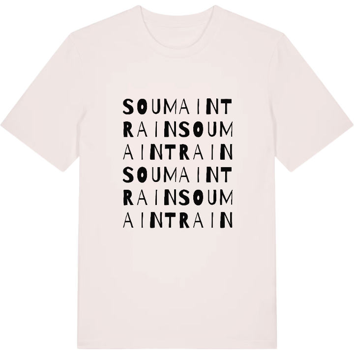 Soumaintrain wordplay t-shirt – t-shirt from PinShirt
