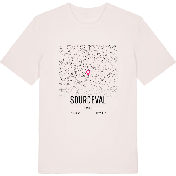Sourdeval map t-shirt – t-shirt from PinShirt