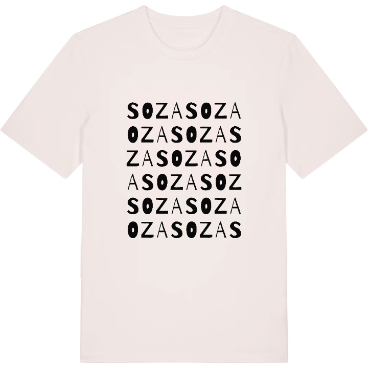 Soza wordplay t-shirt – t-shirt from PinShirt