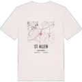 St. Allen karta t-shirt