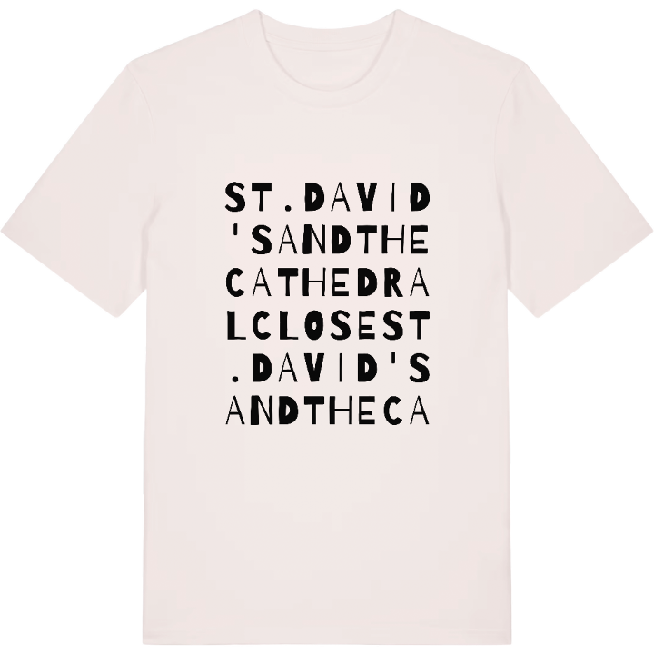 St. David's and the Cathedral Close wordplay t-shirt – t-shirt from PinShirt